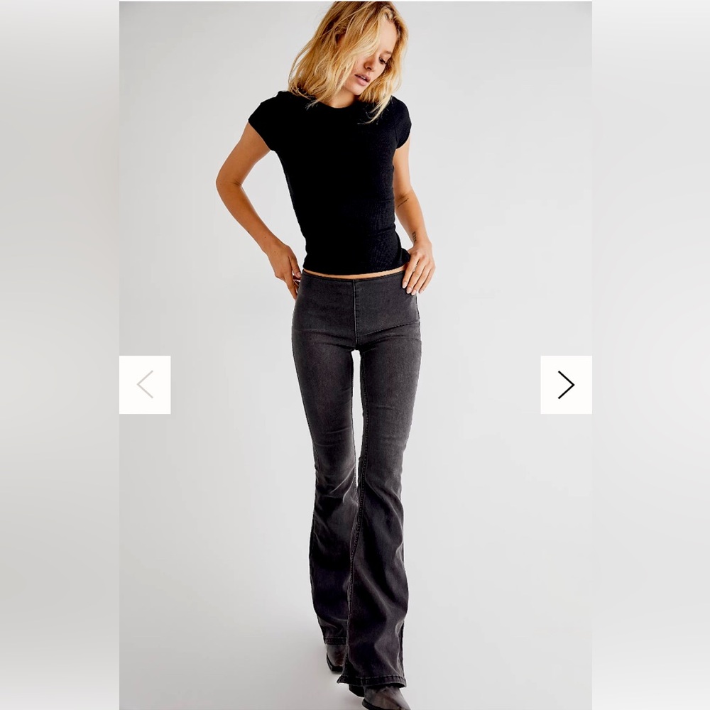 NWT Free People Penny Flare Jeans | Black | Size 26